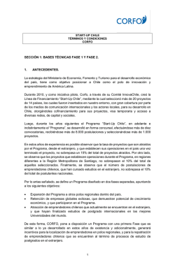 SECCIÓN 1: BASES TÉCNICAS FASE 1 Y FASE 2. 1