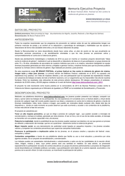 Memoria Ejecutiva Proyecto - Ayuntamiento de Alborache