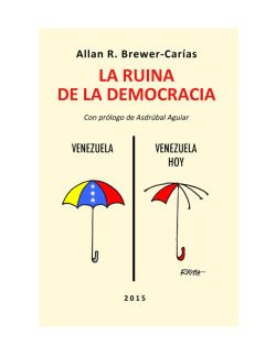 Venezuela 2015 - Allan Brewer Carías