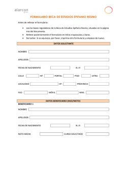 formulario beca de estudios epifanio resino