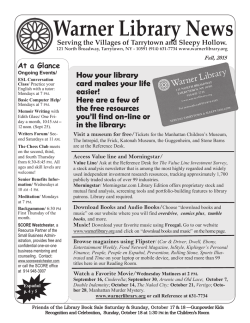 How your library card makes your life easier! Here