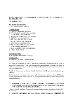 Pleno del 2015-04-27 - Ayuntamiento de Güeñes