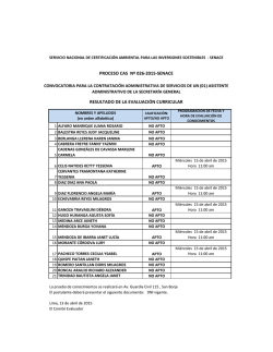 Evaluación Curricular