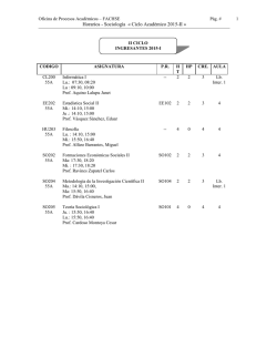Escuela Profesional de Sociología 2015-II
