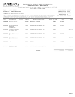 CTA 1305 - Banco Nacional de Obras y Servicios Públicos