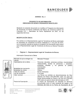 adendo - Bolsa de Valores de Colombia