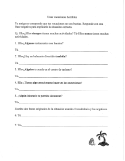 Unas vacaciones horribles