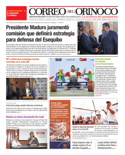 Presidente Maduro juramentó comisión que definirá estrategia para