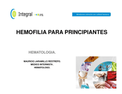 HEMOFILIA PARA PRINCIPIANTES