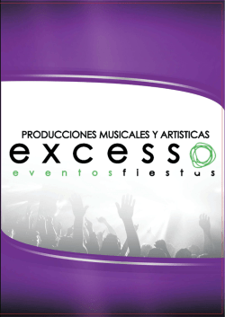 CATALOGO EXCESSO - Excesso Eventos