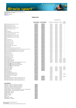 listado completo de precios