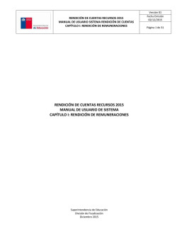 rendición de remuneraciones