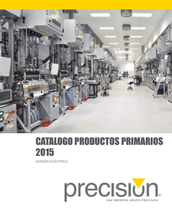 CATALOGO PRODUCTOS PRIMARIOS 2015 - precision.cl