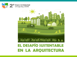 El desafío sustentable en arquitectura