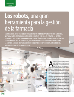 Los robots,una gran herramienta para la gestión de la farmacia