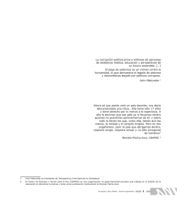 1 La corrupción política priva a millones de personas de asistencia