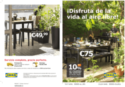 Folleto de muebles de exterior
