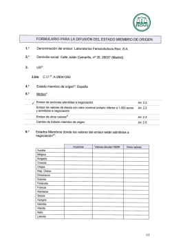 formulario para la difusión del estado miembro de origen