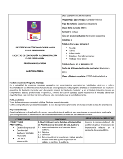 Audi - Facultad de Contaduría y Administración, UACH