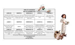 Menú Cafeteria - Colegio Santa Maria De Pance