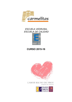 CURSO 2015-16 - Colegio Carmelitas La Presentación