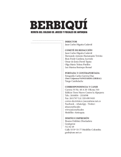 REVISTA BERBIQUÍ 58 JUNIO.indd - Colegio de Jueces y Fiscales