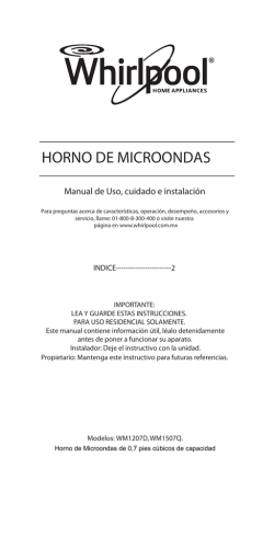 HORNO DE MICROONDAS
