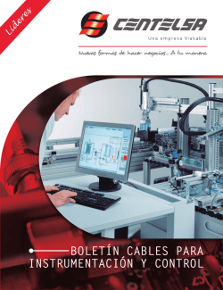cables para instrumentación y control