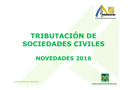 TRIBUTACIÓN DE SOCIEDADES CIVILES
