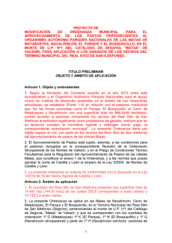 Aprovechamiento de los pastos Os mostramos el proyecto de