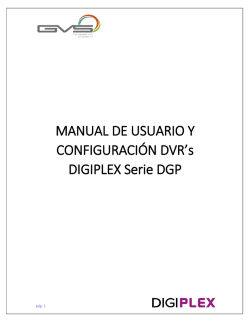 Manual Español DGP v1.0 Configuración DVR Serie DGP