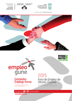 Descargar Programa  - Foro de Empleo Gune 2015