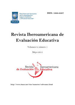 Revista Iberoamericana de Evaluación Educativa