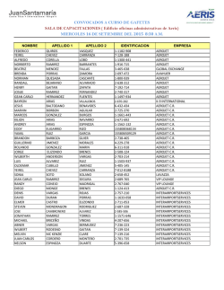 Lista de Capacitación para Gafete Permanente.