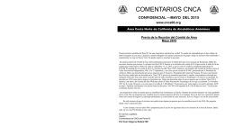 CNCA Comentarios (Mayo)