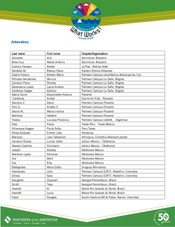 Attendees - Partners of the Americas