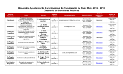 Directorio y Currícula de Servidores Públicos