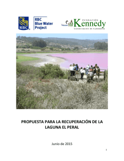 Propuesta para Recuperación de la Laguna El Peral