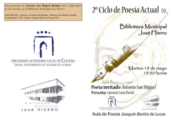 Programa antonio san miguel - Ayuntamiento de Talavera de la