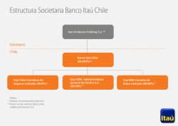 Estructura Societaria Banco Itaú Chile