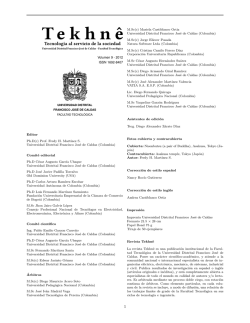 Volumen 9 - 2012 ISSN 1692-8407 Editor Ph.D(c) Prof