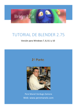 Tutorial de Blender II - Pere Manel Verdugo Zamora