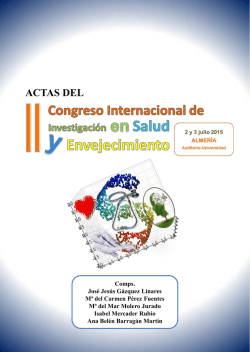 Actas del II Congreso Internacional de Investigación en Salud y