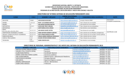 directorio de tutores sistema de educaci&oacute;n permanente 2015