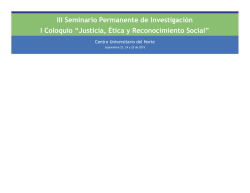 Justicia, &Eacute;tica y Reconocimiento Social