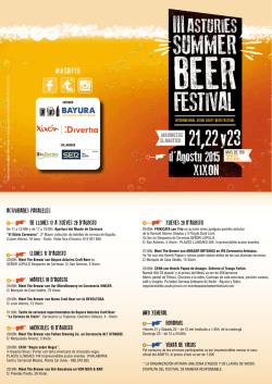 descarga el progama y guia - Asturies Summer Beer Festival