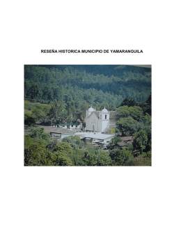 RESEÑA HISTORICA MUNICIPIO DE YAMARANGUILA