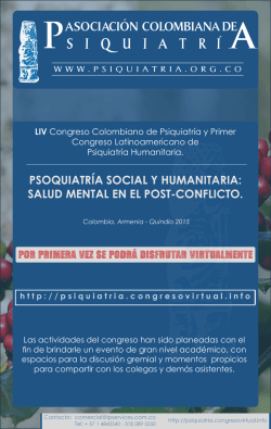 salud mental en el post-conflicto.