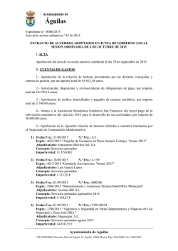 extracto acuerdos junta gobierno local 6 octubre 2015