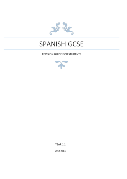 spanish gcse - The Bicester School
